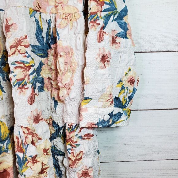 Zara The Sharon Multicolored Floral Print Textured Tiered Babydoll Dress Sm NWT - Picture 4 of 8